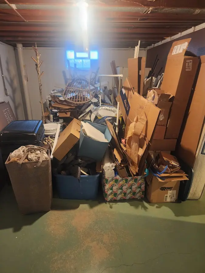 Roll-off dumpster container at job site for Yard Waste Dumpster Rental in Longview Heights